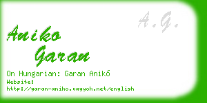 aniko garan business card